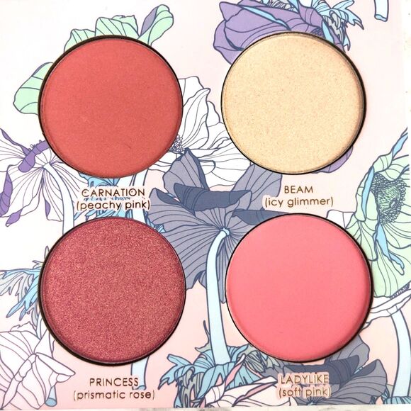 NIB Geranium + Glow Blush & Highlight Palette Heliopink - Seraphine Botanicals - Picture 7 of 7